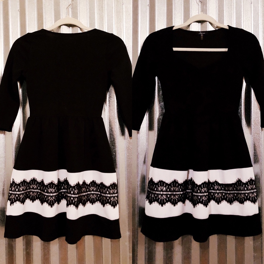 Black & White Cocktail Dress